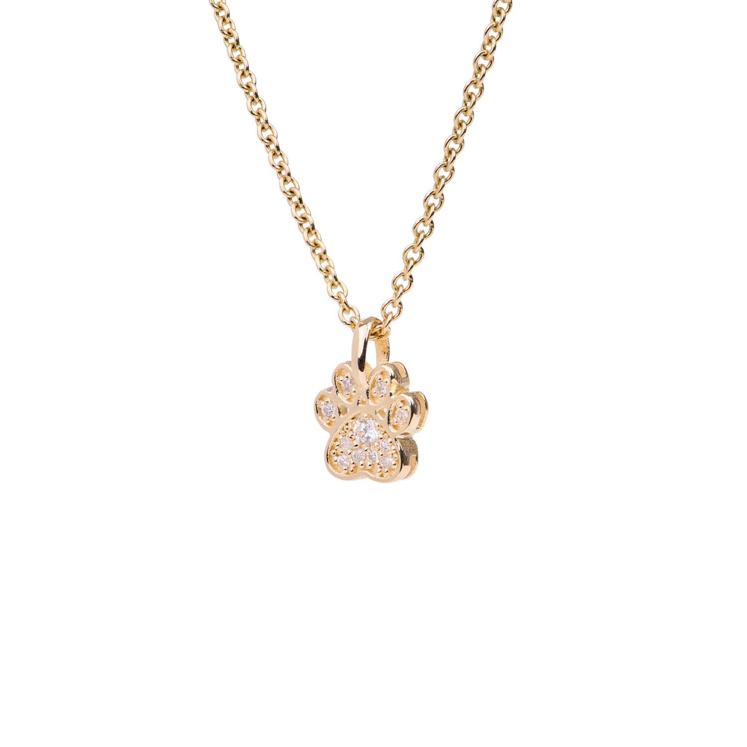 Paw Amour necklace by MAYADORO - a golden paw to carry your dog’s love close to your heart