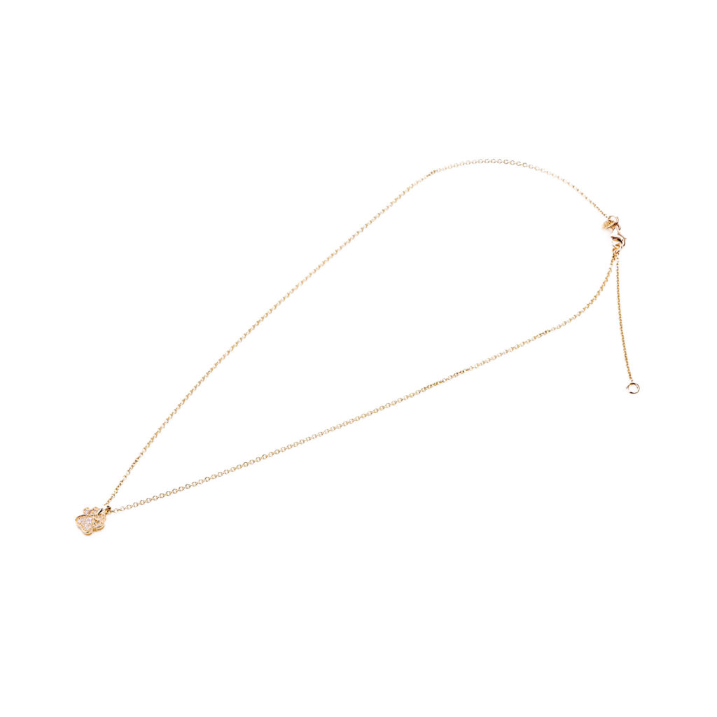 Paw Amour Necklace in 14k Gold with Diamonds - product image, MAYADORO