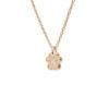 MAYADORO 14k Gold Paw Charm Necklace with Diamonds