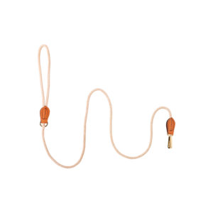 Velvet Dog Leash in Orange - short length, handcrafted in Italy by MAYADORO