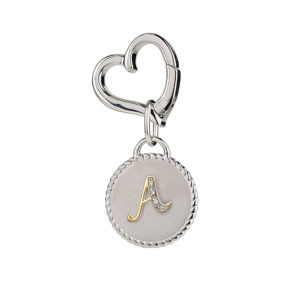 Silver Dog Tag A – 925 Sterling Silver & Diamonds – Luxury ID Tag by MAYADORO