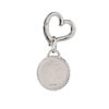 Image showcasing the backside of the MAYADORO 925 Sterling Silver Dog ID Tag, featuring space for engraving and adorned with authentic diamonds.