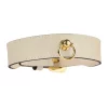 Luxury dog collar Ivory handmade in Italy from fine nappa leather