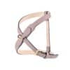 Side profile of MAYADORO Contour Harness Rose - handcrafted in Italy from smooth leather for small dogs