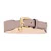 Signature Dog Collar Rosé – back view with leather logo embossing and moulded buckle logo in gold steel